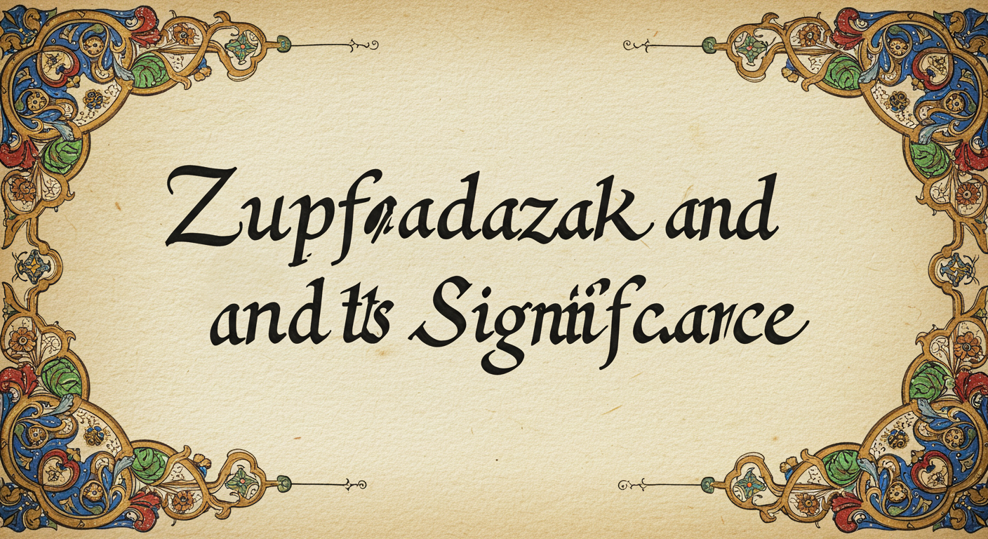 What Are Sources of Zupfadtazak?